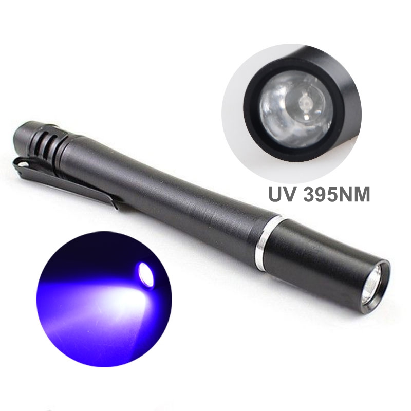 1W Money Detector Best UV Light Flashlight 395NM 380NM 365NM UV Ultraviolet Pen Light For Inspection