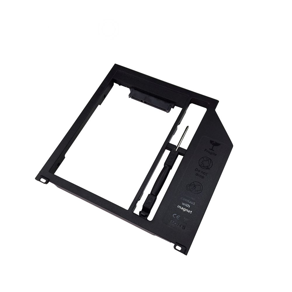 New Plastic Optibay For Laptop 9mm 9.5mm 2.5''SSD 2nd HDD Caddy 9.5mm SATA 3.0 Adapter DVD Hard Disk Driver Case Enclosure