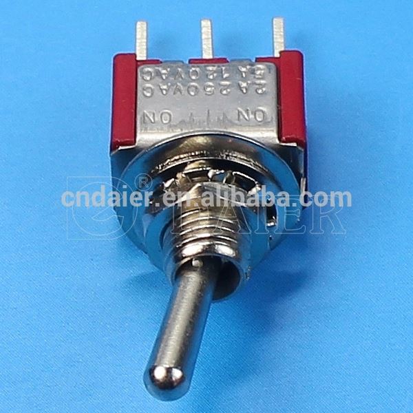 MTS-112 6A 125V ON-ON Spring Loaded SPDT Toggle Switch 3Pin