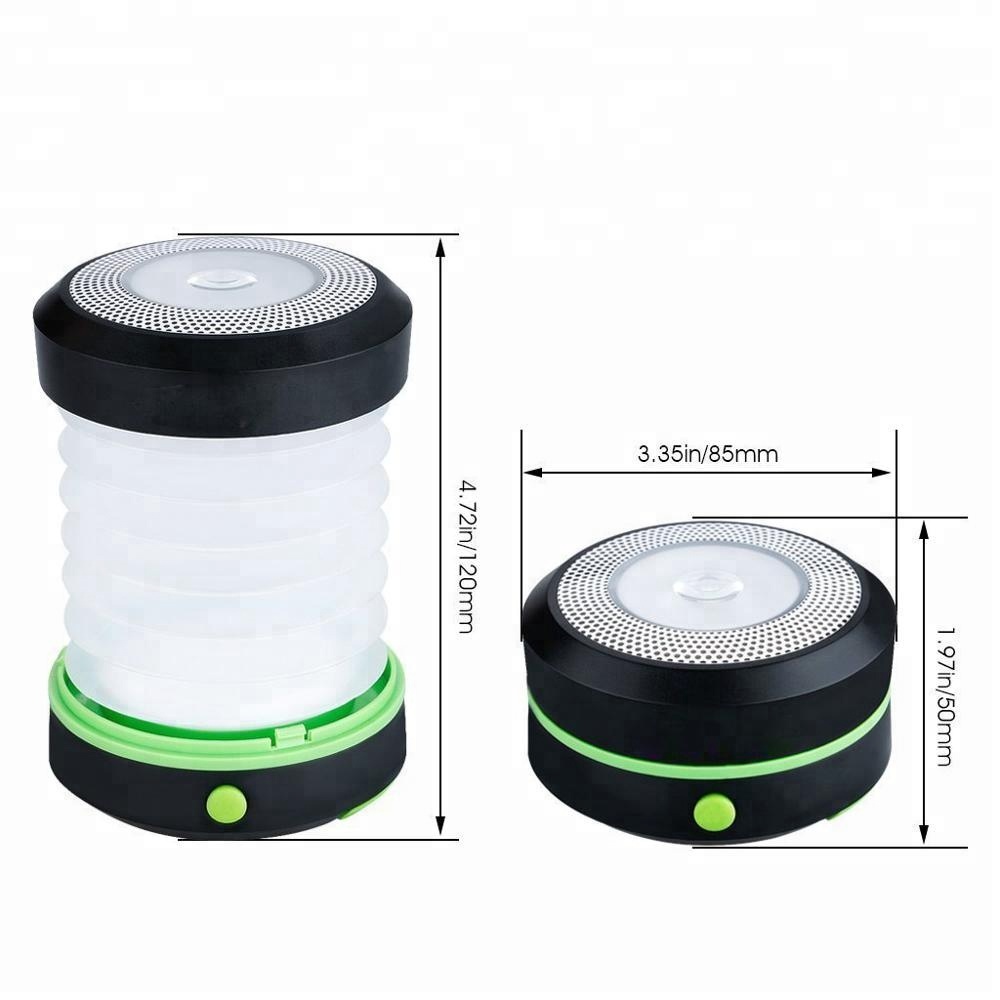 Hot Sale Collapsible Solar Camping Lantern and Emergency Flashlight