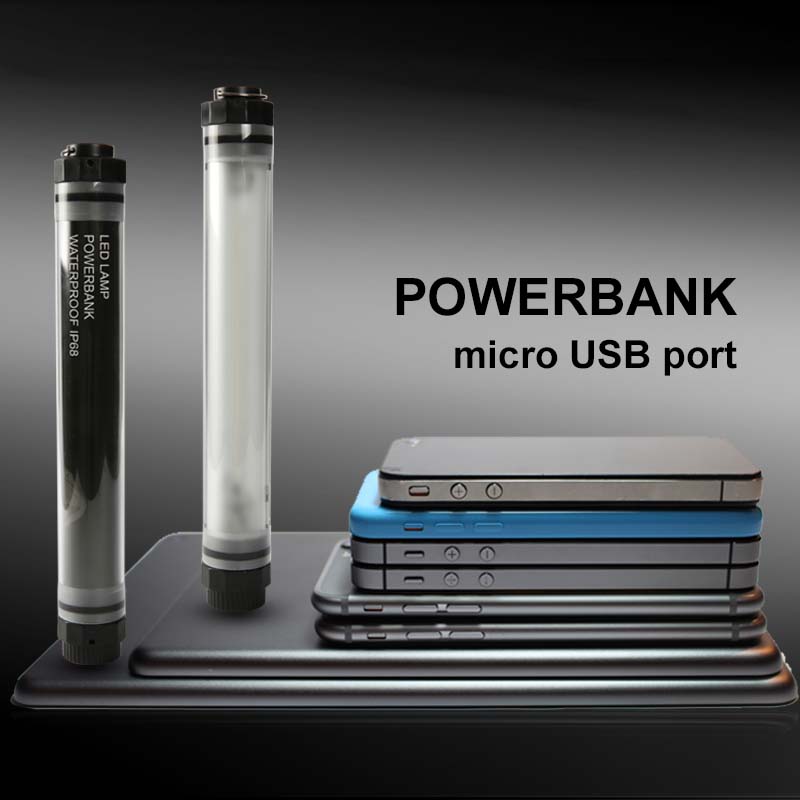 Powerbank Waterproof Handheld LED Camping Lights