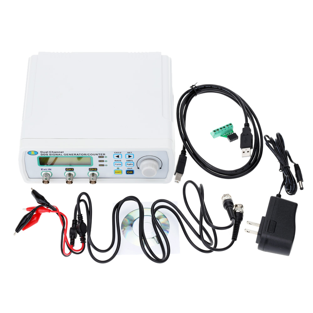 Mini Digital DDS Signal Generator Function Signal Source Meter Dual-channel Arbitrary Waveform Frequency generator200MSa/s 25MHz