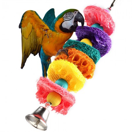 BIRD TOY parrot cage toys cages african grey cockatoo amazon conure