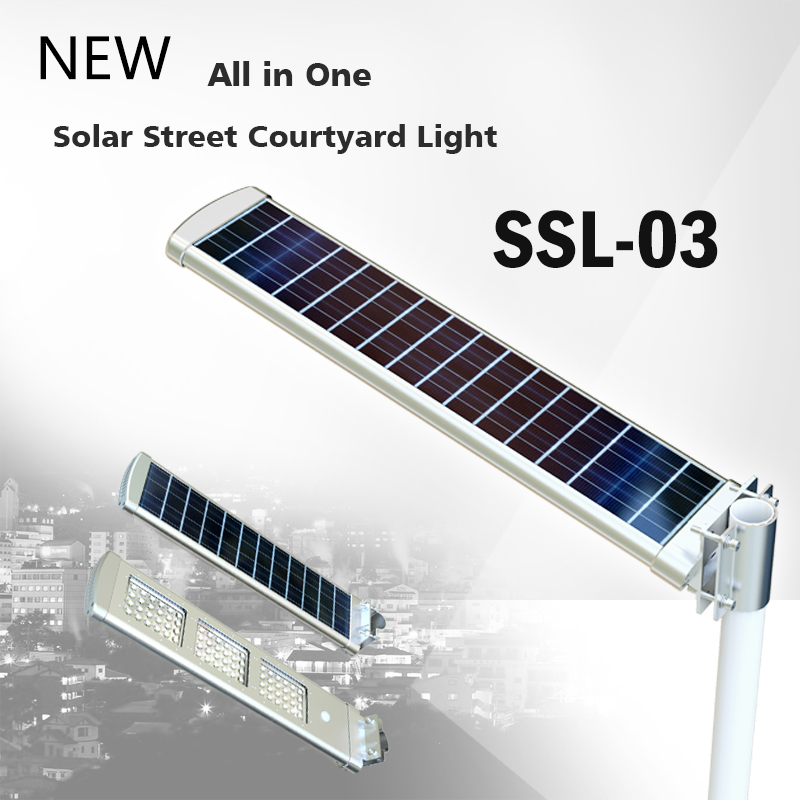 Outdoor sidewalk lights 30w cob integratged solar street light