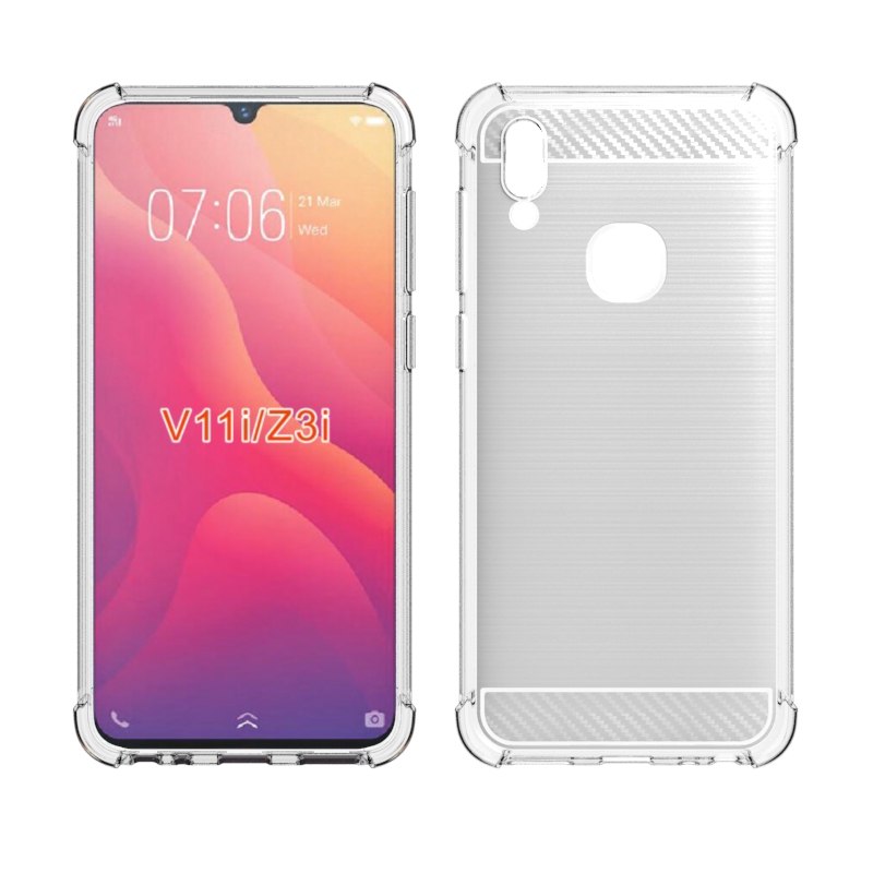 newstyle Carbon Fiber Cover soft Tpu Brushed case For Vivo Z3i