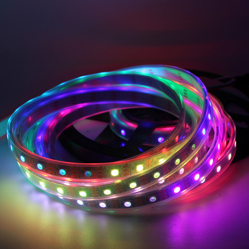 christmas lighting individually addressable ws2811 2812 2813 smd 5050 digital rgb led pixel strip lights