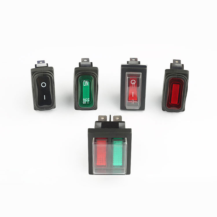 KCD series momentary or latching rocker switch waterproof switch