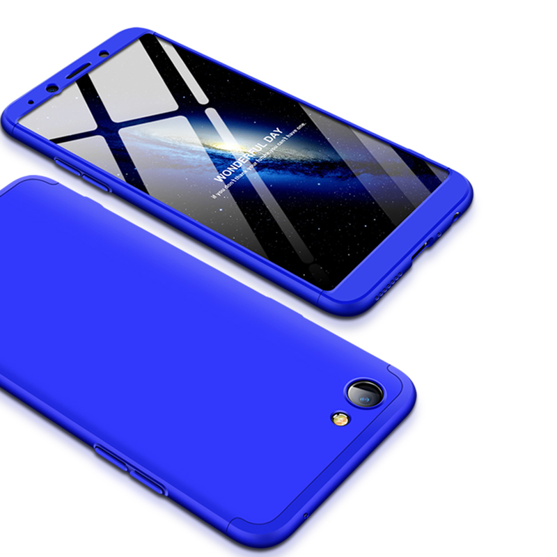 2018 hot sell 360 cover Removable 3in1 Hard PC Shield Back Cover Case for OPPO Realme 1
