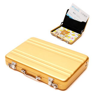 High Quality Novelty Aluminium Business Card Holder/Mini Briefcase Card Holder