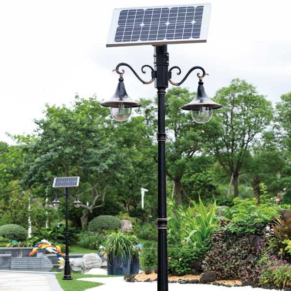 unique design waterproof solar power green energy high pole light outdoor street highway motion sensor light road post IP65