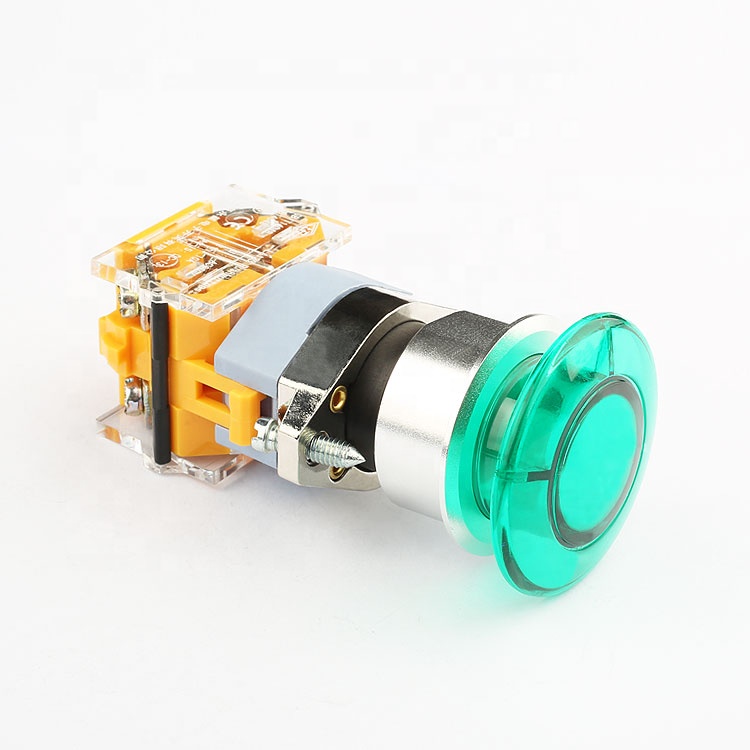 Factory price hot sell 22mm momentary mushroom push start button