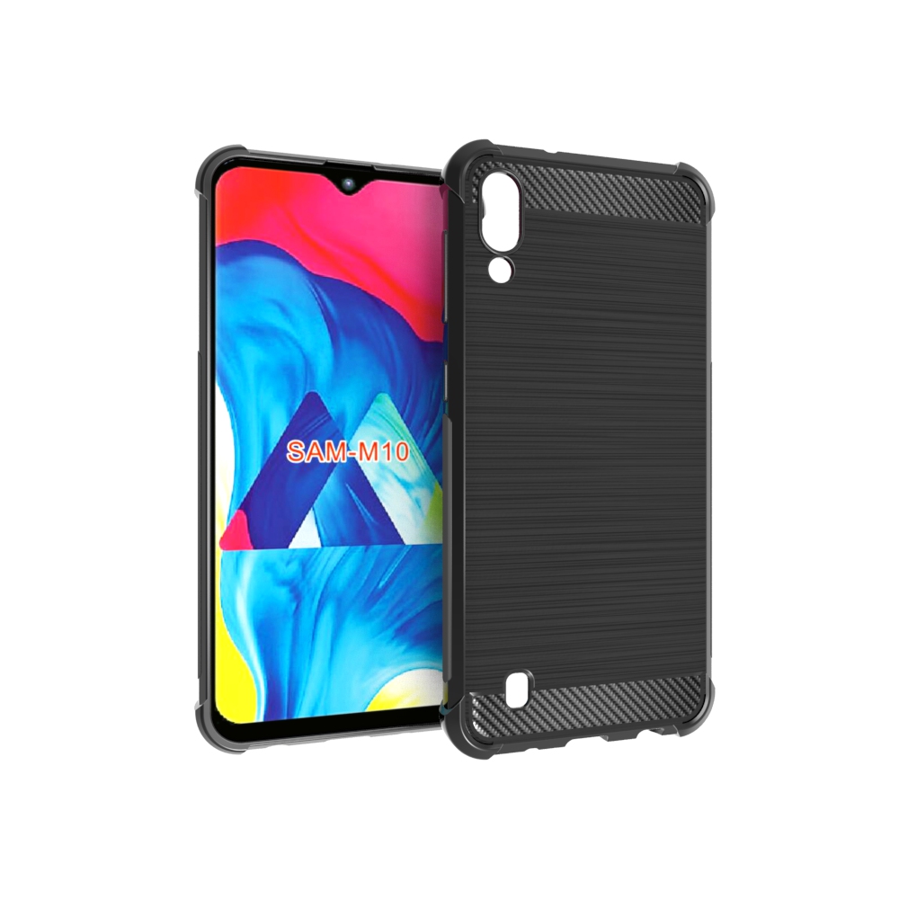 Carbon Fiber Soft Tpu case For Samsung galaxy M10