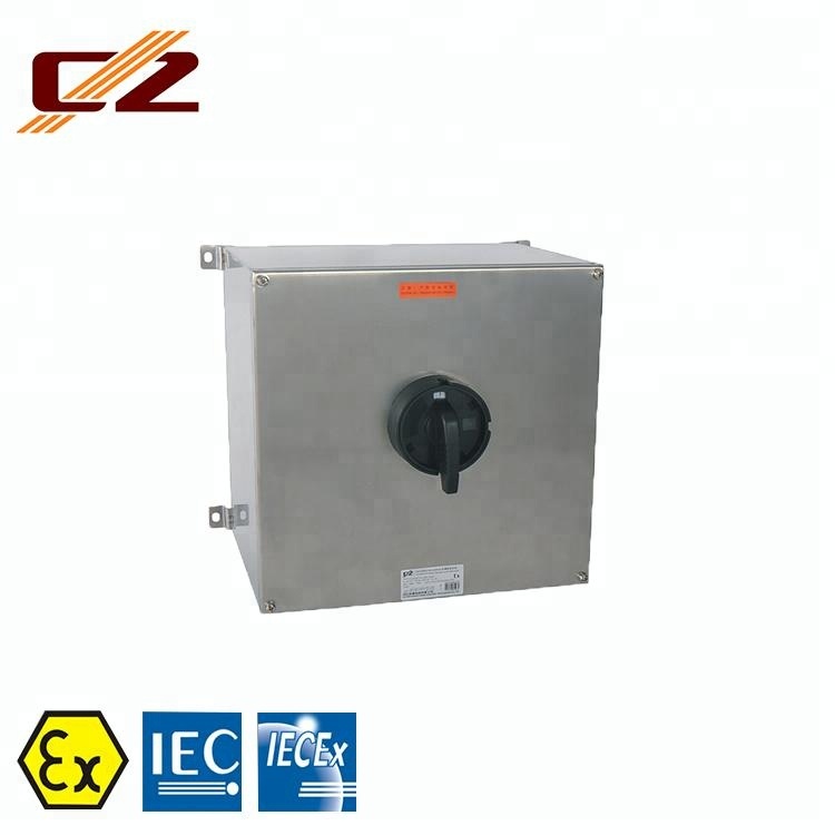 IECEX and ATEX Certified Switch,16A/25A Stainless Steel Explosion-proof Load Isolator Switch