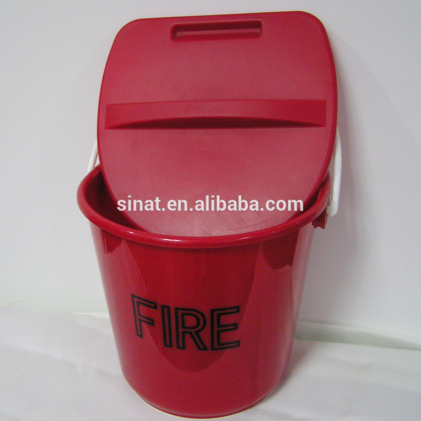 High-quality Plastic Fire Bucket with lid