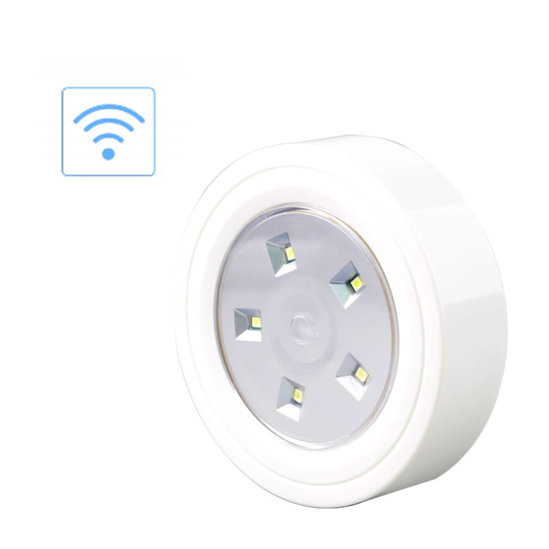 Battery Powered led Puck Light Wireless Touch Night LED Remote Control Light for Kitchen Bedroom