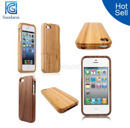 High Quality For iPhone 5 5S Wood Bamboo Hard Case In Stock