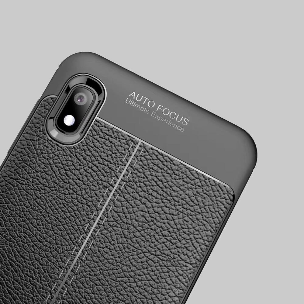 Carbon Fiber Lichee Pattern tpu For Samsung galaxy A10 Soft TPU Case
