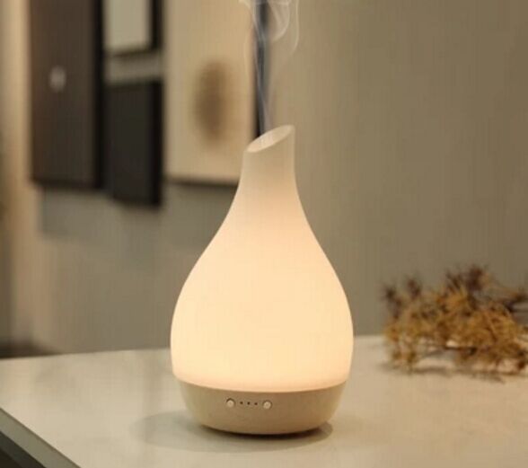 Hidly Luxury Aroma Diffuser Glass and Real Wood, Nice Design Aroma Diffuser Wood Glass, Aroma Diffuser Glass