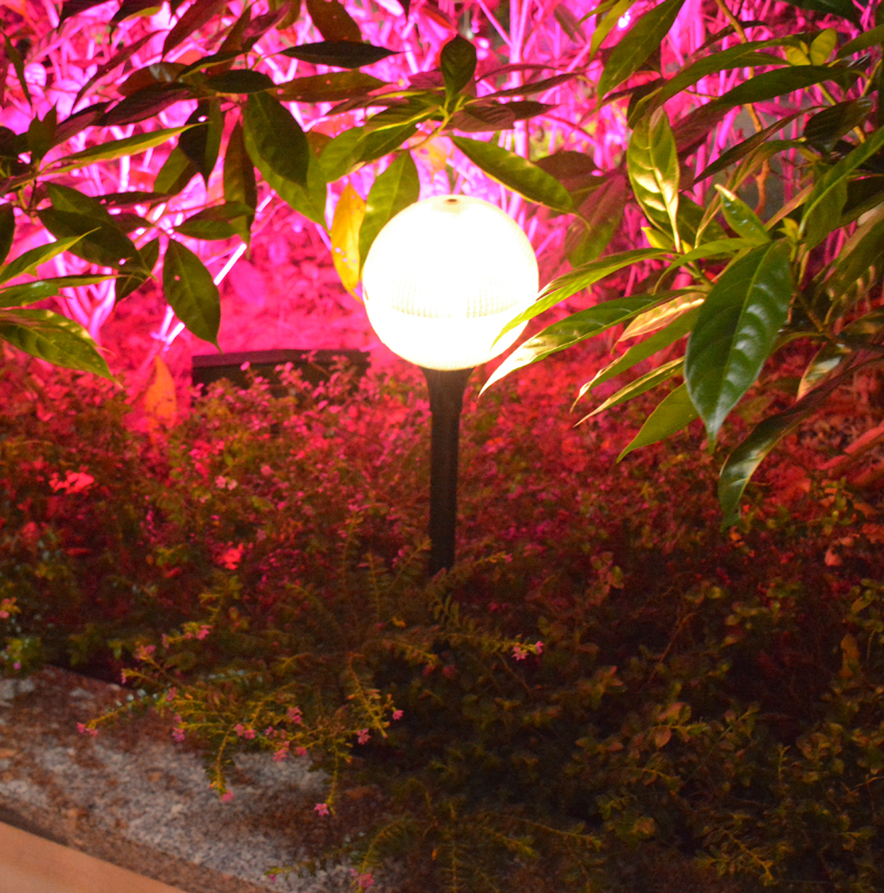 led waterproof crystal ball solar garden light