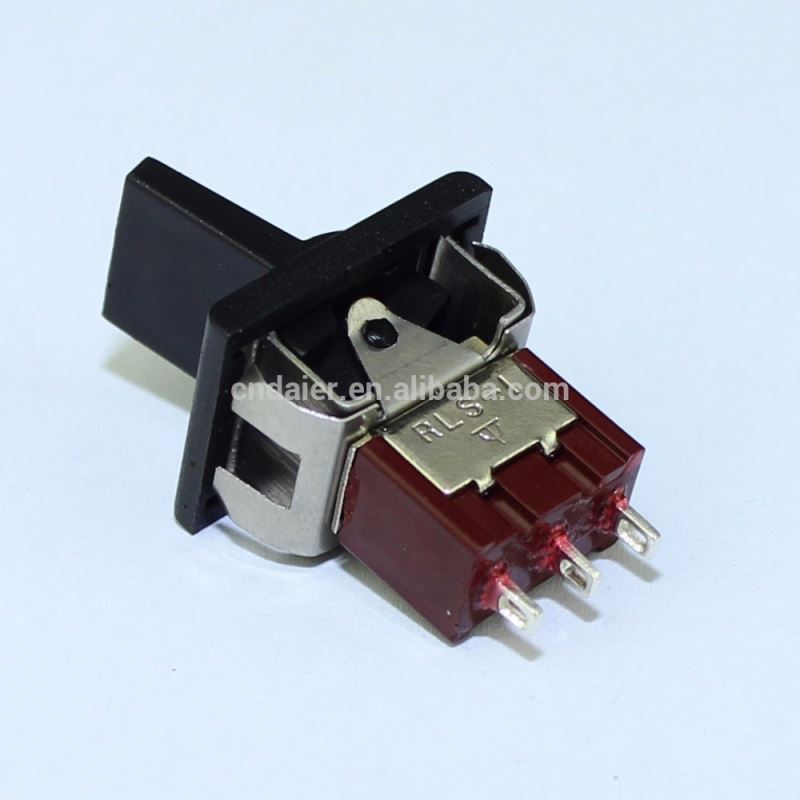 6A 125V 3Pin (ON)-OFF-(ON) 3 Way Rocker Toggle Switch Momentary SPDT