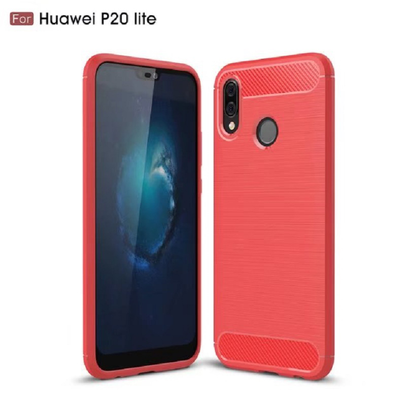 Carbon Fiber Tpu case for Huawei P20 Lite Soft CF Cover