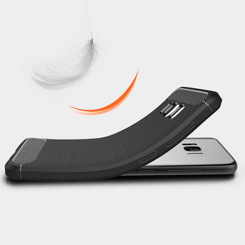 2017 New Arrival Carbon Fiber Tpu case for samsung galaxy S8 / S8 plus plus soft cover