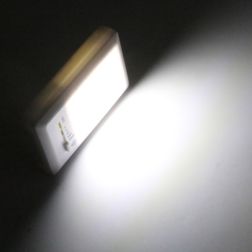 Magnetic COB LED Switch Wall Night Lights Cordless Lamp Battery Operated Cabinet Garage Closet Camping Emergency Light