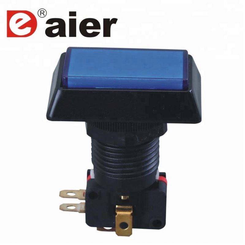 Rectangle Yellow Push Button With Micro Switch