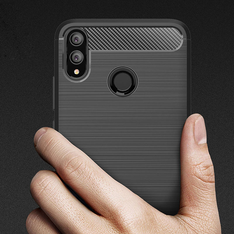 Carbon Fiber Tpu case For Huawei honor 8X Soft CF Cover