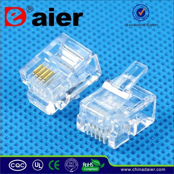 High Quality Socket Cable Plug Connector RJ11 Female Connector 6P4C