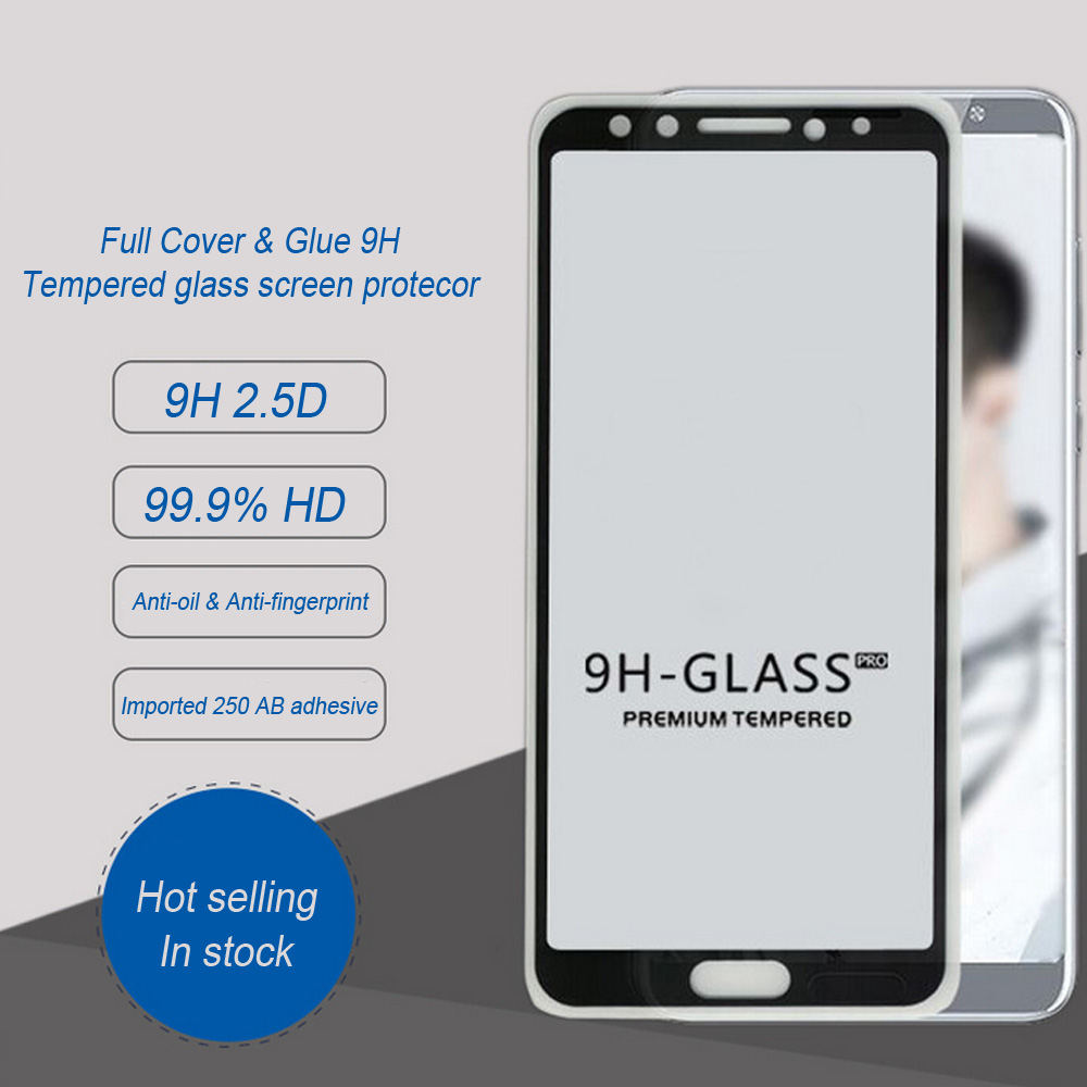 Tempered Glass Screen Protector for OPP O Realme 3 Full Cover Glue 2.5D 9H film
