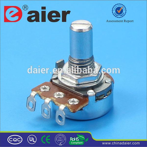 16K4-RE manufacturer pedal detent potentiometer with round shaft