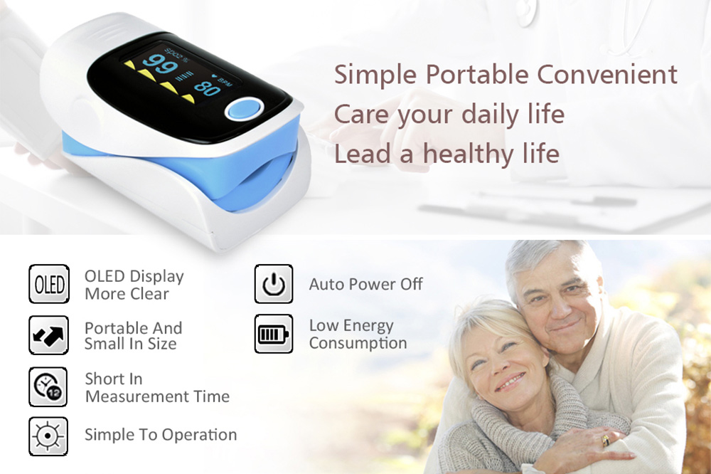 Household Digital Finger Oximeter,Pulsioximetro Blood oximetro Pulse Rate Monitor,Fingertip Pulse Oximeter With Pouch