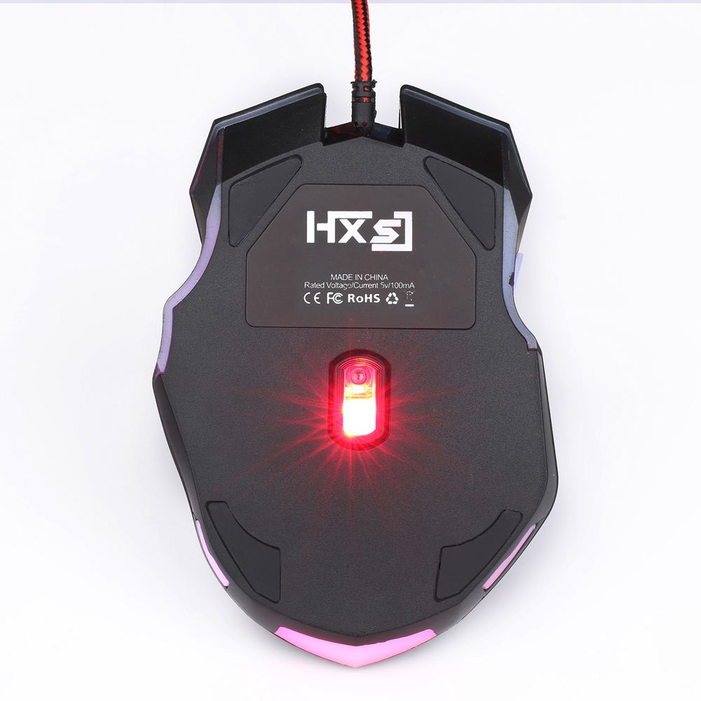 Ergonomic Optical Professional Esport Gaming Mouse Mice 5500 DPI LED Light 6 Buttons USB Wired for Mac Laptop PC Computer
