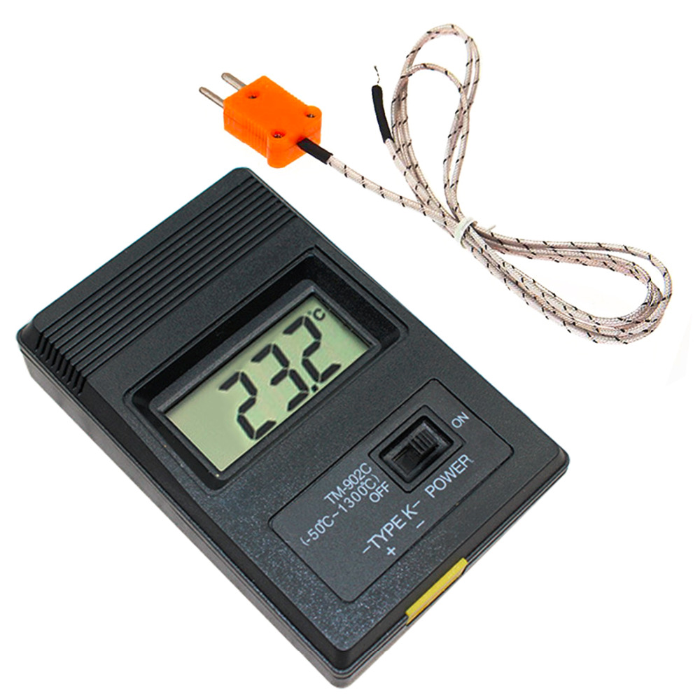 K type Industrial digital Probe thermometer TM-902C, Industrial LCD Digital Thermometer Thermo Detector