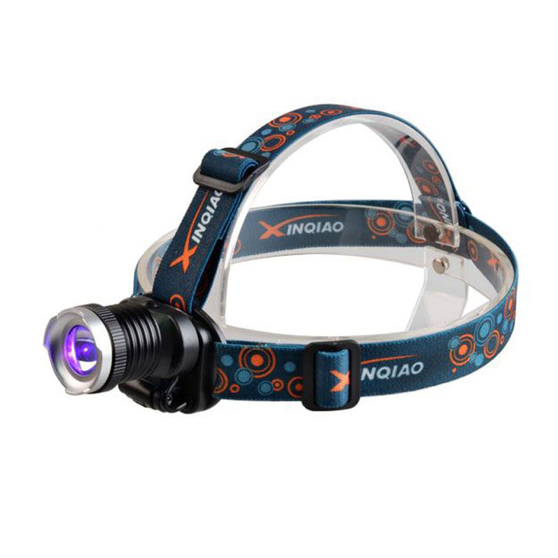 uv headlamp powerful headlamp waterproof headlamp  rechargeable head torch for outdoors