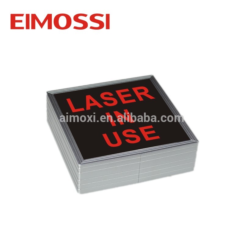 Led Laser in use sign