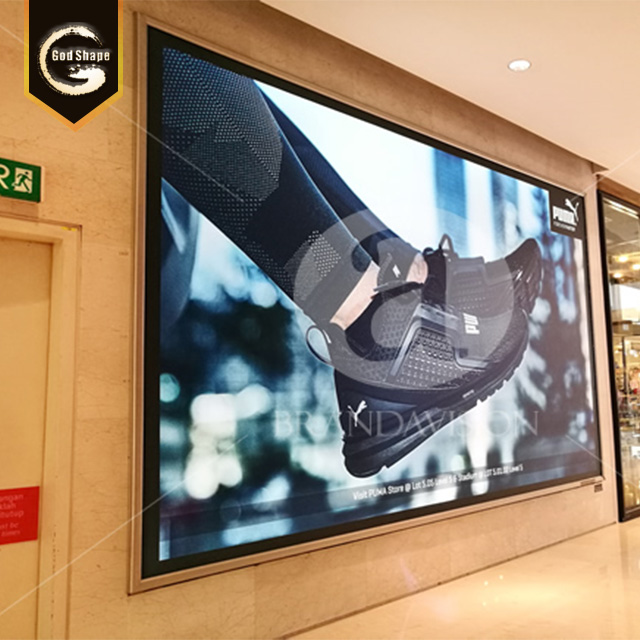 Modern Factory Photo Poster Frame Menu Square Wall Mount Advertising led Light Box