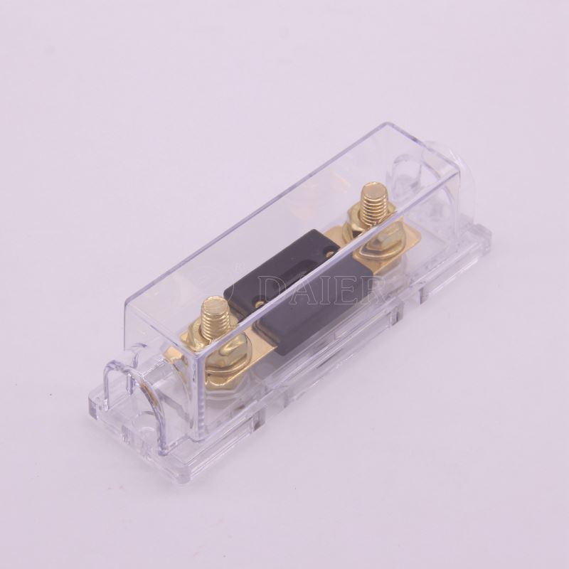 Electrical 10A 32VDC Transparent Base Automotive ANL Fuse Holder