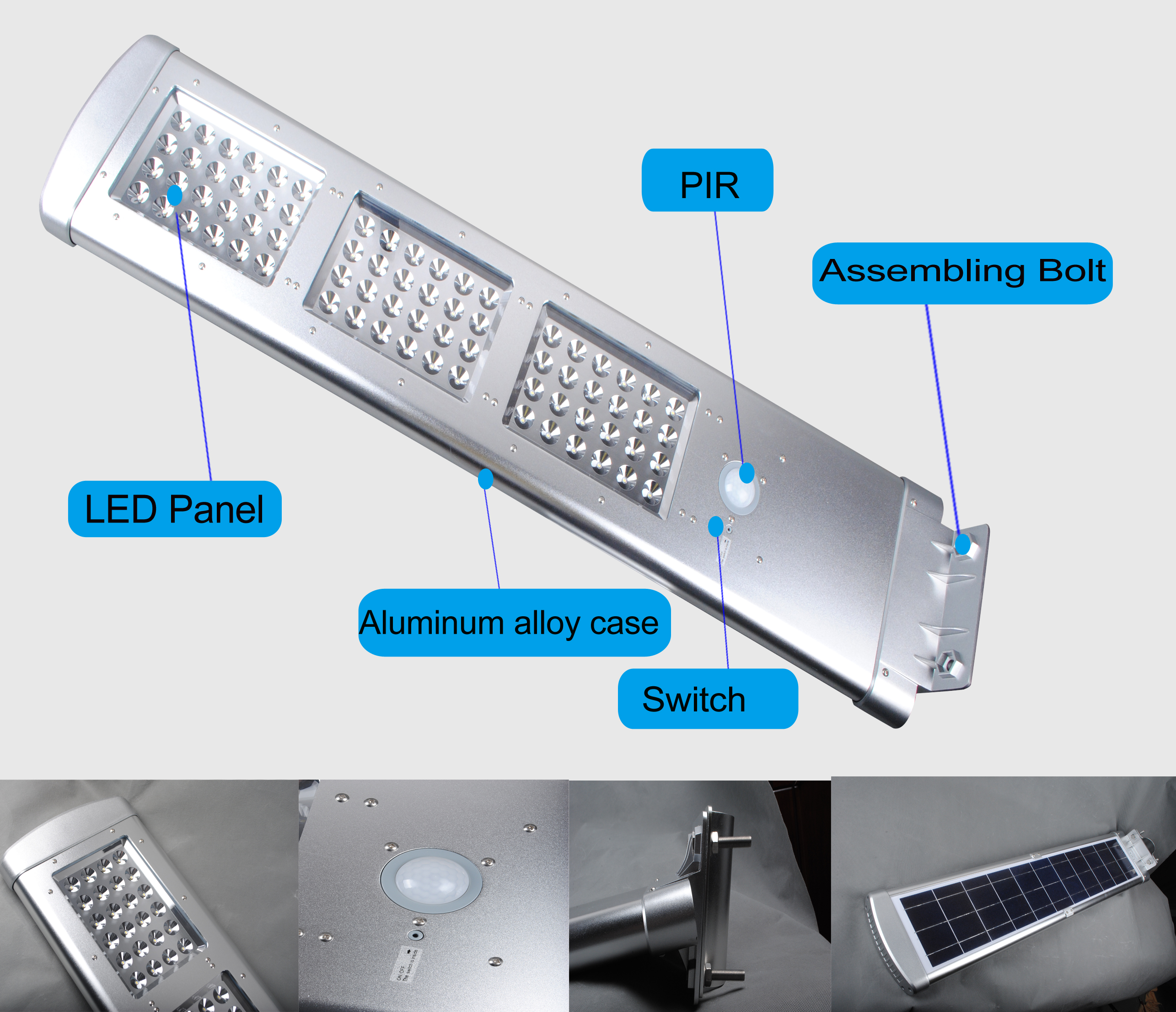 High quality machine grade 25w led solar street light made in China