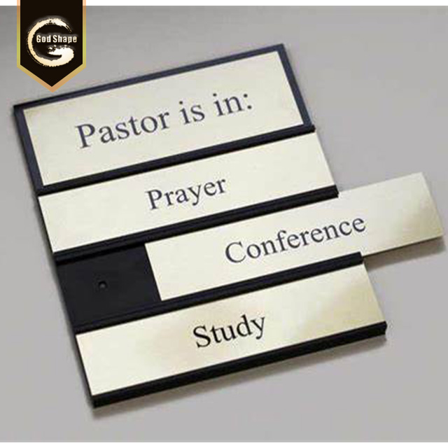 Custom Design Aluminum profile Sign Desk Name Plate