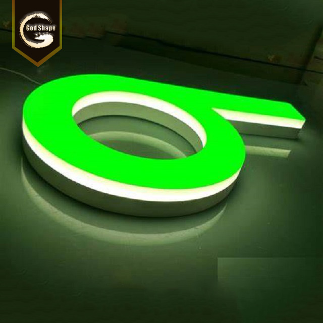 Acrylic Channel Letters Outdoor Store Front Name Advertising LED Sign