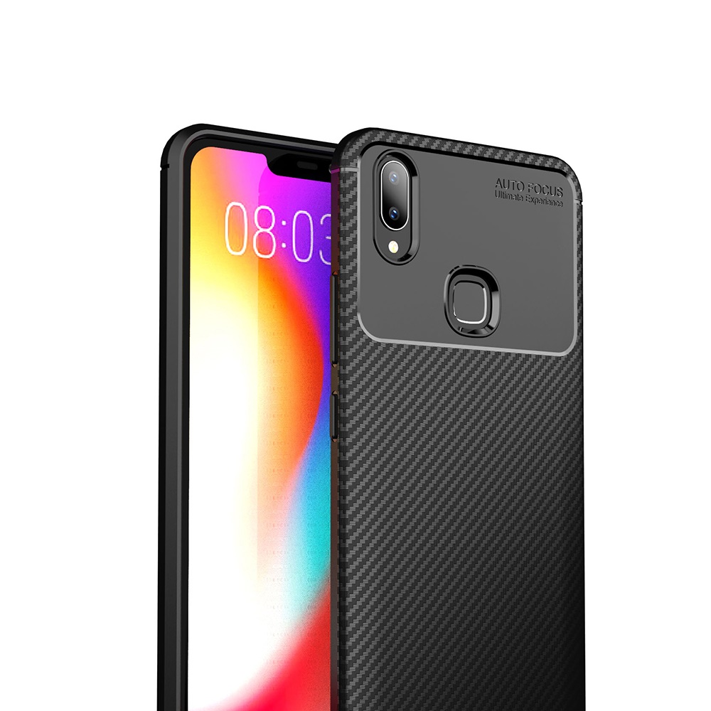 New Premium Shock Protection Carbon Fiber Skin TPU Silicone Case For Vivo Y83 Pro