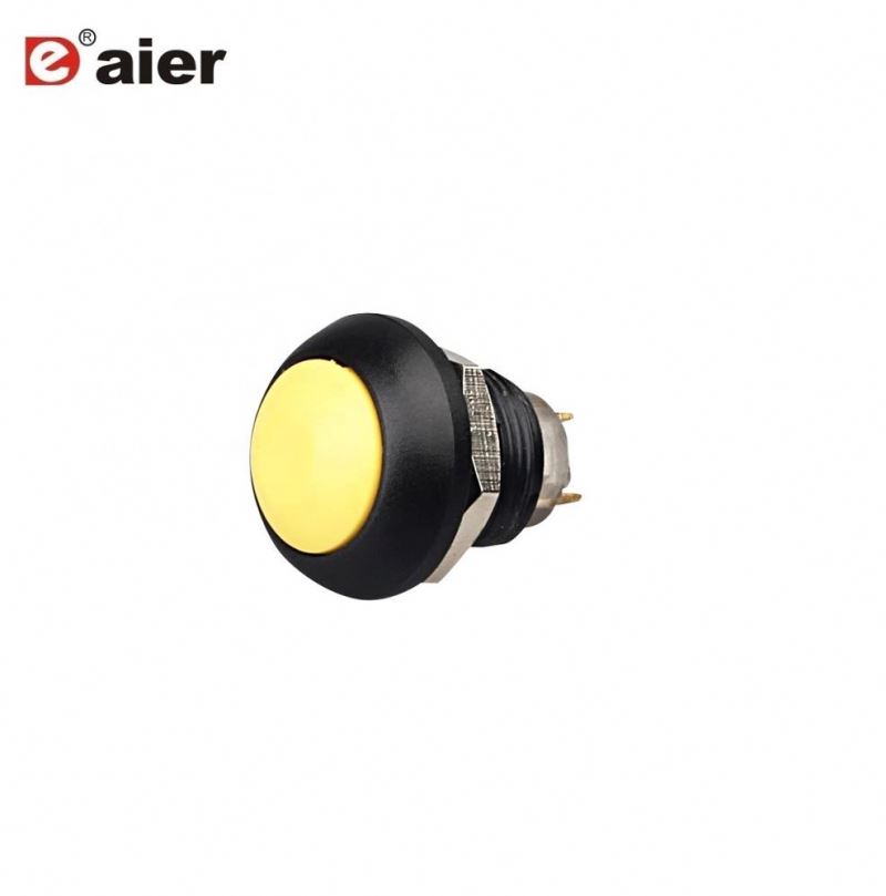 12mm Mounting Hole Momentary 2 Pin Plastic Electronic Cigarette Push Button
