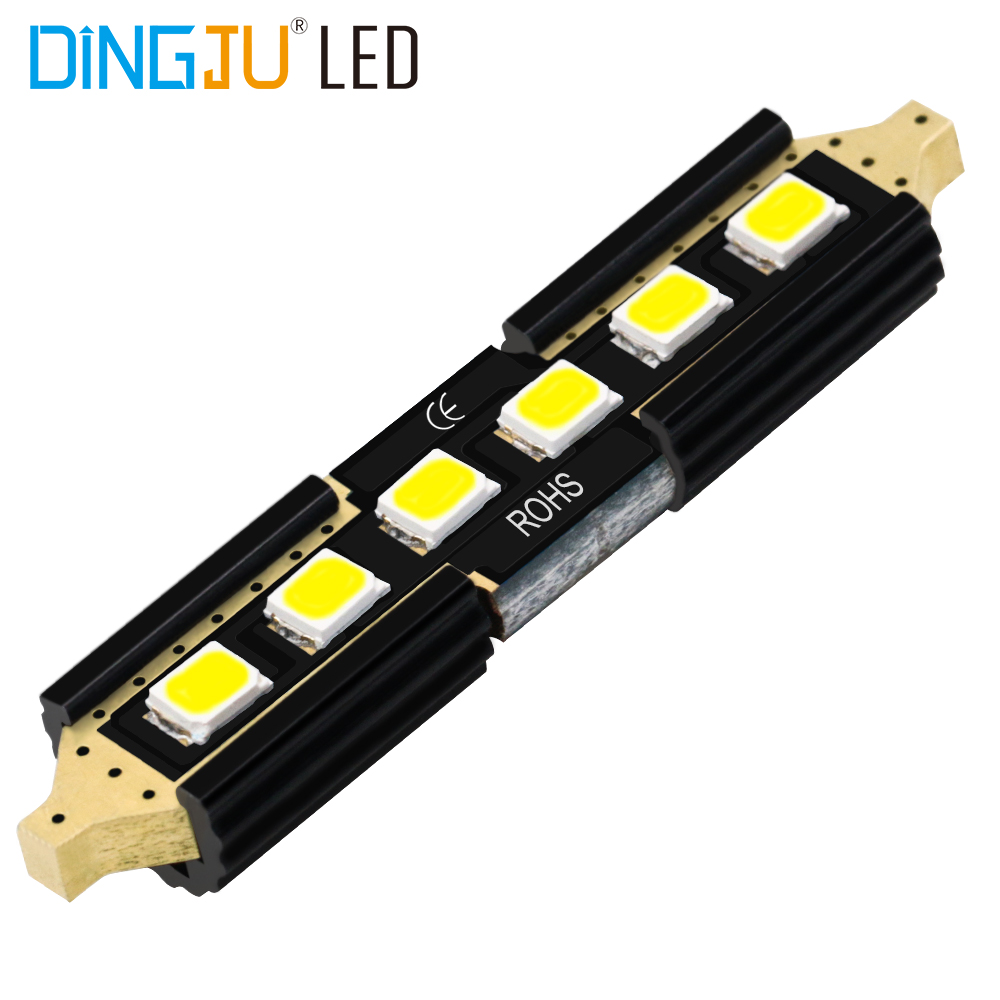 Good Quality And Price Of Festoon Led 2835 6smd C5w Auto Bulb 12v 65.5lm 6000k-6500k Licence Plate Light Wholesale Lighting At