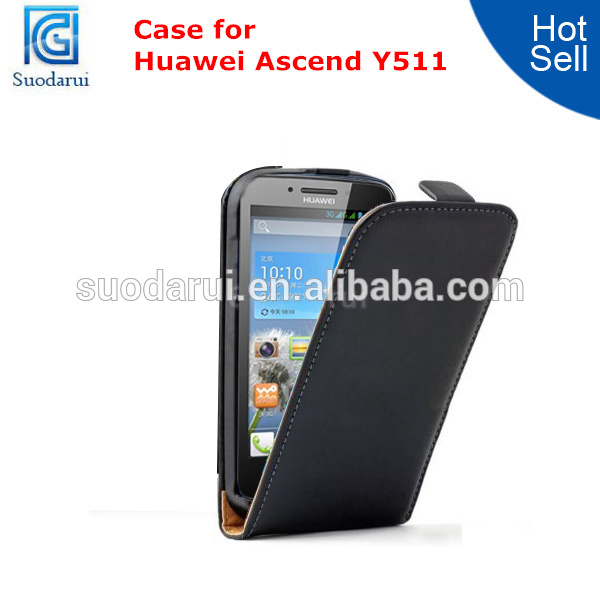 For Huawei Ascend Y511 Ultra Slim Flip Leather Cover Case