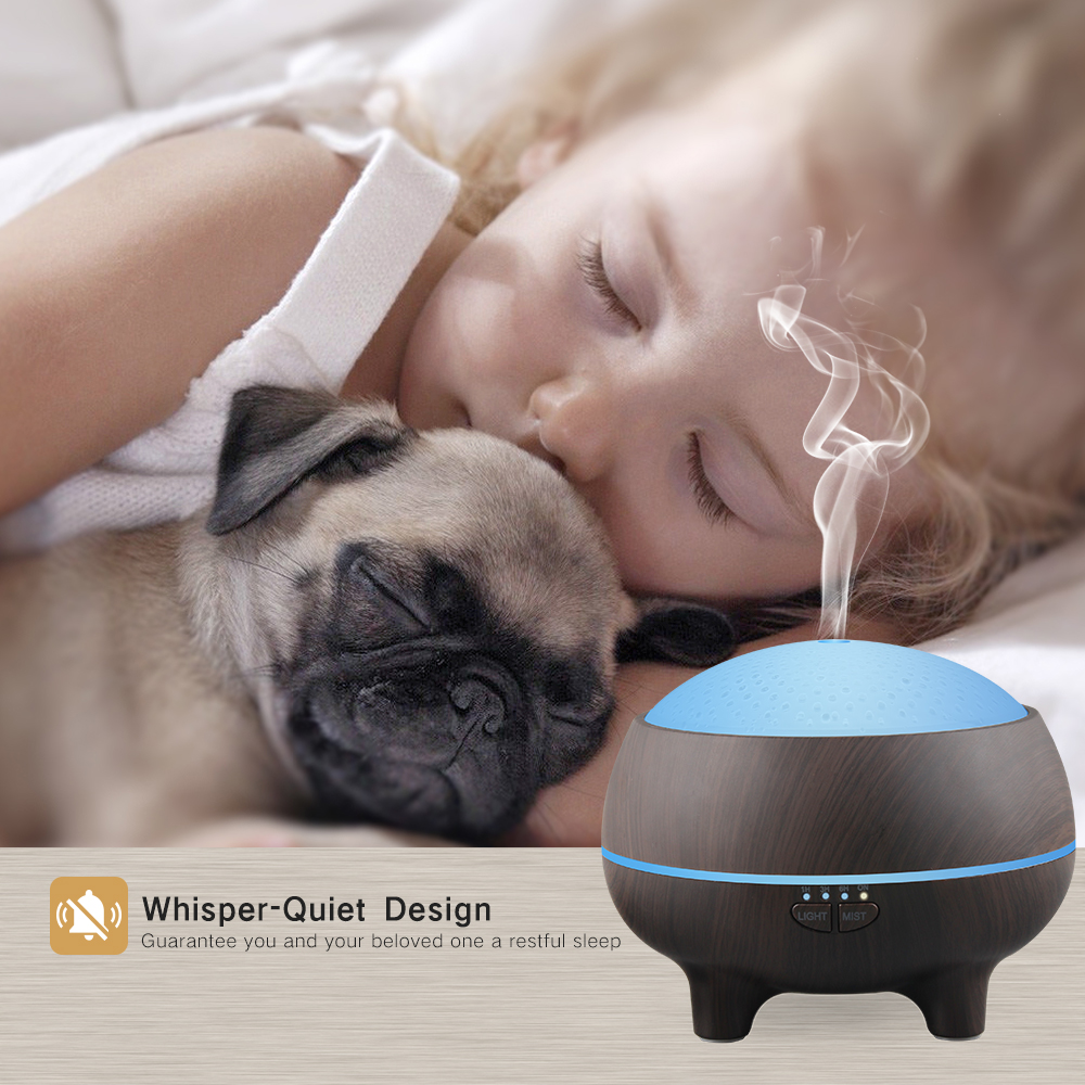 Music Essential Oil Diffuser,300mL Ultrasonic Cool Mist Aromatherapy Humidifier with Wireless Bluetooth Speaker