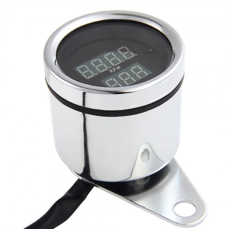 Motorcycle LED Tachometer & Odometer Speedometer Gauge