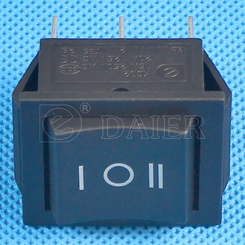 KCD2-203 6PIN ON OFF ON DPDT 20A Three Position Rocker Switch round dpdt Rocker Switch