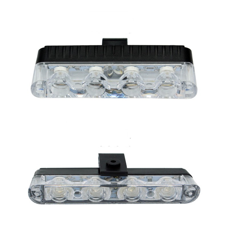 Wireless Remote Car Emergency Ambulance Police Warning Strobe lights 4X4 LED Ultra thin light Bar with Clip for 12V